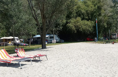 Bild Sandstrand vom Campingplatz Lido Toce